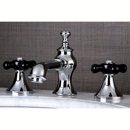 Kingston Brass KC7061PKX Duchess Widespread Bathroom Faucet W/ Brass Pop-Up, Chrome KC7061PKX